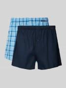 Boxershort met labelpatch in een set van 2 stuks