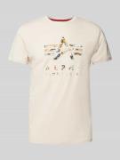 T-shirt met labelprint