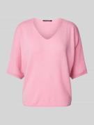 Gebreide pullover met 1/2-mouwen