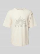 T-shirt met labelprint