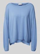 Oversized gebreide pullover met ronde hals