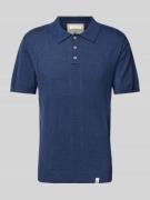 Slim fit poloshirt met labeldetail