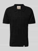 Slim fit poloshirt met labeldetail