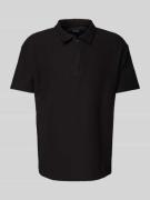 Regular fit poloshirt met ritssluiting