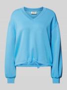 Sweatshirt met V-hals