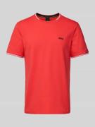 T-shirt met labelprint, model 'Taul'