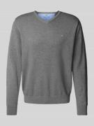 Pullover met V-hals
