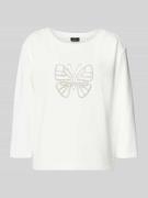 Sweatshirt met labeldetail