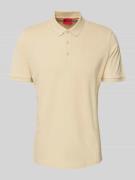 Poloshirt met labelprint, model 'Donos'