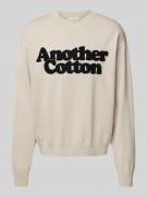 Gebreide pullover met ribboorden