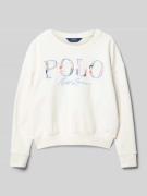 Sweatshirt met labeldetail