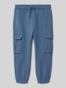 Regular fit sweatpants met cargozakken, model 'NEIL'