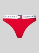 String met elastische band met label, model 'TH Heritage'