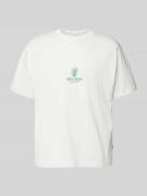 T-shirt met labelprint