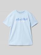 T-shirt met labelprint