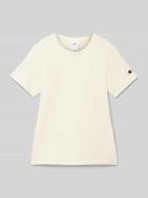 T-shirt met labelstitching