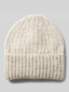 Beanie met structuurmotief en alpaca, model 'EAST'
