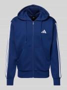 Sweatjack met viscose en labelstitching