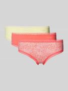Heupslip met kant in een set van 3 stuks, model 'GO Crush'