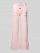 Low rise sweatpants met opgestikte zakken, model 'LAYLA'