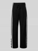 Regular fit trackpants met galonstrepen, model 'Suzi'