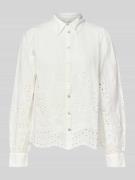 Blouse met ajourpatroon, model 'YASLUMA'