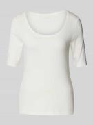 Regular fit T-shirt van katoenmix