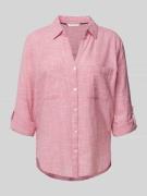 Regular fit overhemdblouse van puur katoen