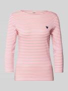 Shaped fit 3/4-shirt met katoen