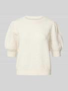 Regular fit gebreide pullover met pofmouwen, model 'DOFFY'