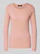 Gebreide pullover van puur katoen met ronde hals, model 'CARE'