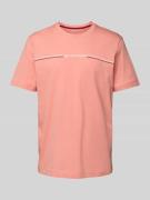 Regular fit T-shirt van puur katoen met labelprint