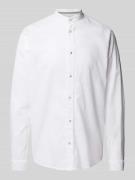 Regular fit vrijetijdsoverhemd van een mix van linnen en katoen