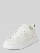 Sneakers van leer met labeldetail, model 'AIL'