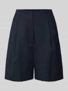 Regular fit bermuda met bandplooien