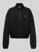 Sweatjack met opstaande kraag, model 'CECILIA'