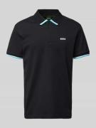 Regular fit poloshirt met labelprint, model 'Paddy Lux Heritage'
