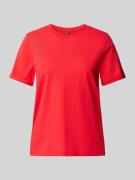 Regular fit T-shirt van puur katoen, model 'RIA'