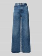 Wide leg jeans van katoenmix, model 'SELMA'