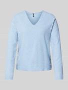 Regular fit gebreide pullover met extra brede schouders, model 'BREE'