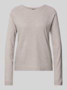Regular fit gebreide pullover met extra brede schouders, model 'BREE'