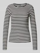 Slim fit shirt met lange mouwen van biologische katoenmix, model 'RUKA...