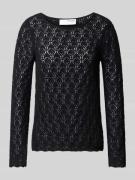 Gebreide pullover met ronde hals, model 'NIVA'