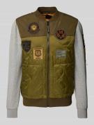 Sweatjack met badges