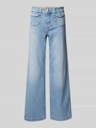 Flared jeans met klepzakken, model 'COLETTE'