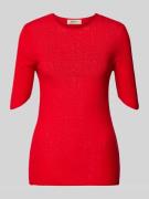 Gebreid shirt met ronde hals, model 'BOUCH'