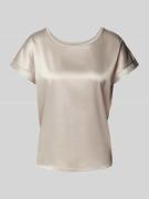 T-shirt van viscosemix met ronde hals, model 'Taila'