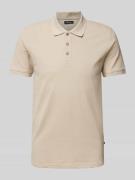 Regular fit poloshirt met korte knoopsluiting, model 'poleo'