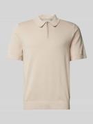 Regular fit poloshirt met labeldetail, model 'MILANO SPRING'
