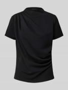 T-shirt met plooien, model 'Helle'
